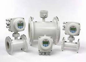 Electromagnetic Flowmeter features octagonal sensor design.