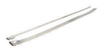 Cable Ties are made of stainless steel.