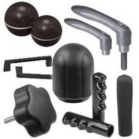 Ergonomic Handles and Knobs are offered in various styles.