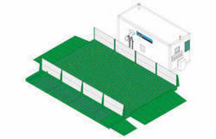 Steel Equipment Wash Racks can be moved when required.