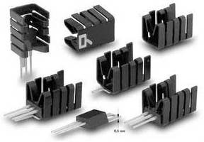 Attachable Heatsinks suit TO220s with thin base plates.