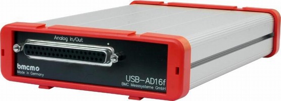 I/O Unit acquires data up to 250 kHz at 16-bit resolution.