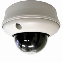 Color Mini-Dome Camera is vandal resistant.