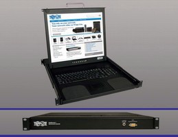 Rackmount Console fits in small, portable racks.