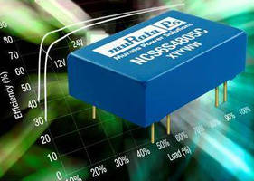 DC/DC Converters provide 6 W isolated single output.