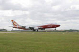 
Boeing 747-8 Intercontinental Arrives at Paris Air Show
