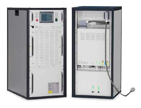 An electrolyzer device can store unused renewable energy into hydrogen for use later. Credit: H-TEC.