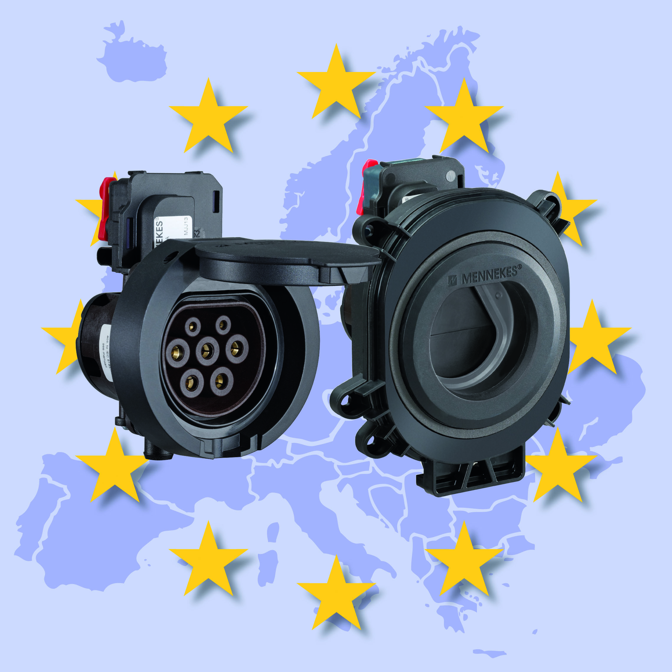 The Type 2 charging station by Mennekes will be the accepted standard across Europe. Credit: Mennekes.