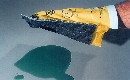 Cleaning Glove absorbs spills.