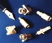 Connectors are available in threaded mate or snap-on.