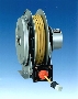Electrical Cable Reel features compact frame.
