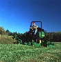 Wide-Area Mower cuts 8.5 acres per hour.