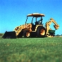 Light Backhoe provides ease of transport.