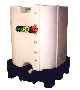 Intermediate Bulk Container resists bulging without steel.