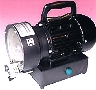 Grinding Machine has grinding head in six o'clock position.