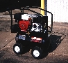 Portable Air Compressor has 30 gal receiver tank.