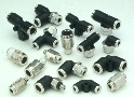 Fittings provide positive grip on all tubing.