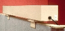 Fluorescent Lights provide indirect clear white light.