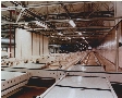 Skid Conveyor minimizes floor space requirements.
