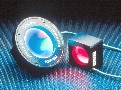 LED Illuminators light up targets for inspection.