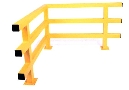 Safety Railings help prevent industrial traffic accidents.