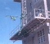 Material Hoist runs at high speed.