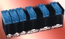 Relays require only 0.18 in. between units for cooling.