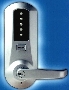 Pushbutton Lock provides access to controlled areas.