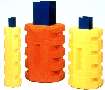 Column Protectors cushion and deflect fork truck blows.