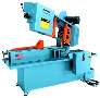 Band Saw has swing head for easy miter.