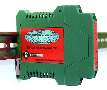 Signal Isolator features .48 in. wide DIN rail mount enclosure.