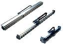 Linear Actuator has coreless motor and thrust rod.