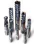 Carbide End Mills cut ferrous, high temperature, and titanium alloys.