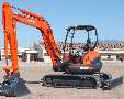 Excavator provides terrain and jobsite versatility.