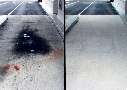 Cleaner removes stains from concrete or asphalt.