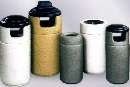 Receptacles conceal smoker's waste.