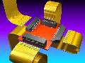Flex-Cable Data Links mate to connectors on .0394 in. pitch.