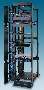 Open-Frame Racks accommodate networking equipment.