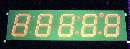 LED Display indicates time and temperature.