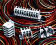 Terminal Blocks are molded from high-temperature plastic.