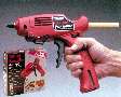 Glue Gun features cordless design.