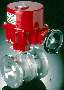 Ball Valve is packaged with actuator.