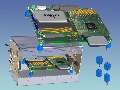 Vibration Isolators cushion motherboards and other PCBs.