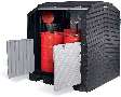 Roll-top Hardcover provides protected drum storage.