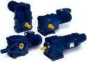Gearmotors are suited for harsh industrial applications.