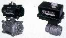 Ball Valves are pneumatically/electrically actuated.