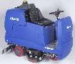 Rider Scrubbers provide single-pass cleaning.