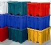 Containers are color-coded to negate language barriers.