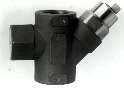 Steam Trap has integral strainer and blowdown valve.
