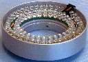 LED Ringlight works with inspection microscopes.